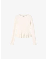 AllSaints - Jas Peplum-Hem Knitted Jumper - Lyst