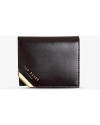 Ted Baker - Corrall Logo-embossed Leather Card Holder - Lyst