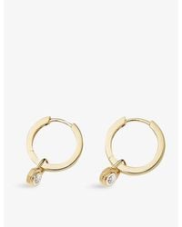 Missoma - Lucy Williams 9Ct And Lab Grown Diamond Drop Huggies - Lyst