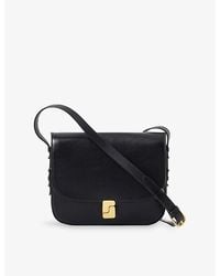 Soeur - Belissima Maxi Branded-Buckle Leather Cross-Body Bag - Lyst