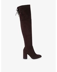 Carvela Kurt Geiger - Vito Faux-Leather Heeled Over-The-Knee Boots - Lyst
