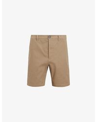 AllSaints - Neiva Mid-rise Cotton-blend Shorts - Lyst