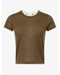 ME+EM - Barely There Baby Merino-Wool And Cashmere T-Shirt - Lyst