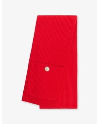 Sandro - Ribbed Wool And Cashmere Scarf - Lyst