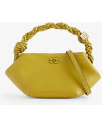 Ganni - Bou Leather-blend Top-handle Bag - Lyst