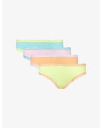 Stripe & Stare - The Original Pack Of Four Stretch-Modal Briefs - Lyst