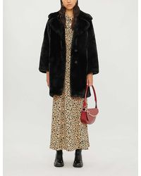 The Kooples Faux-fur Coat - Black