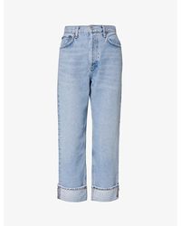 Agolde - Fran Straight-leg Mid-rise Organic-cotton Jeans - Lyst