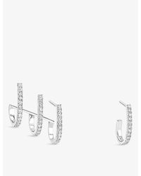 Messika - Gatsby 18ct White-gold And Diamond Earrings - Lyst