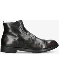 Officine Creative - Hive No-lace Leather Ankle Boots - Lyst