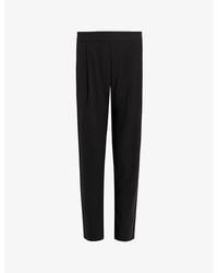 AllSaints - Aleida Straight-Leg High-Rise Stretch-Woven Trousers - Lyst