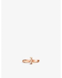 Tiffany & Co. - Tiffany T T1 Narrow 18Ct Rose- Ring - Lyst
