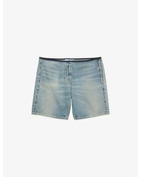 Prada - Washed Denim Bermuda Shorts - Lyst