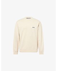 Jacquemus - Gros Grain Crewneck Cotton-Jersey Sweatshirt - Lyst