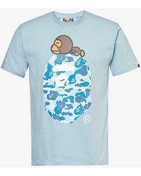 A Bathing Ape - Baby Milo Graphic-print Cotton-jersey T-shirt - Lyst