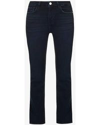 FRAME - Le Crop Mini Boot Flared-leg Mid-rise Jeans - Lyst
