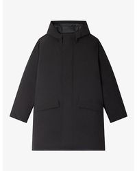 Sandro - Hooded Quilted Shell Parka Jacket - Lyst