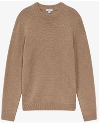 Reiss - Avon Long-sleeve Regular-fit Wool-blend Jumper - Lyst