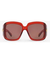 Gucci - Gc002115 gg1402s Square-frame Acetate Sunglasses - Lyst