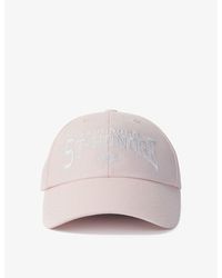 Maje - Logo Text-embroidered Cotton Cap - Lyst