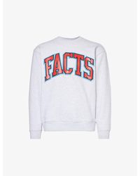 Market - X Npr Facts Logo-print Cotton-jersey Sweatshirt - Lyst