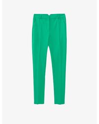 IKKS - Straight-leg High-rise Stretch-woven Trousers - Lyst