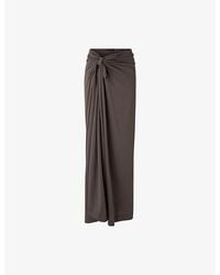 Soeur - Goa Wrap-Front Cotton-Jersey Maxi Skirt - Lyst