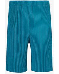 Homme Plissé Issey Miyake - May Pleated Knitted Short - Lyst