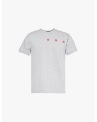 COMME DES GARÇONS PLAY - Graphic-Pattern Short-Sleeve Cotton-Jersey T-Shirt - Lyst