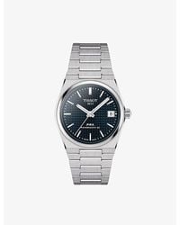 Tissot - T1372071104100 Prx Powermatic 80 Stainless-steel Automatic Watch - Lyst