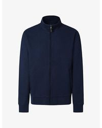 Hackett - Travel Zipped Cotton-Blend Cardigan - Lyst