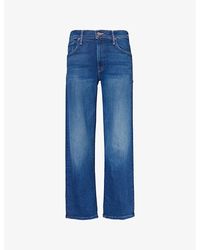 Mother - Mr Rambler Zipped-ankle Straight-leg Mid-rise Stretch-denim Jeans - Lyst