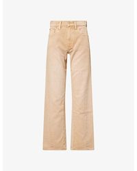 7 For All Mankind - Tess Straight-Leg Denim Jeans - Lyst