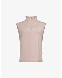 Varley - Magnolia Half-zip Relaxed-fit Stretch-woven Top - Lyst