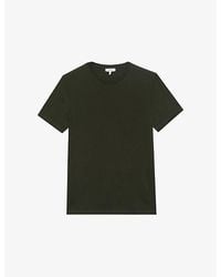 Reiss - Bless Crewneck Cotton-Jersey T-Shirt - Lyst