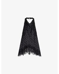 OMNES - Jayne Polka-Dot Satin Top - Lyst