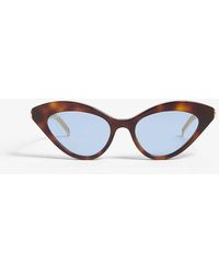 Gucci - gg0978s Metal And Acetate Cat-eye Sunglasses - Lyst