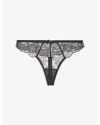 Aubade - Danse Des Sens Low-Rise Floral-Lace Thong - Lyst