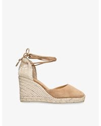Castañer - Carina Suede Wedge Espadrilles - Lyst