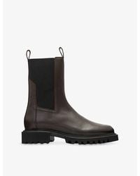 AllSaints - Hallie Chunky-Sole Leather Ankle Boots - Lyst