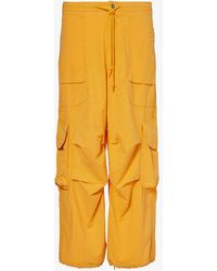 Entire studios - Freight Wide-leg Relaxed-fit Cotton Cargo Trousers - Lyst