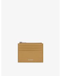 Sandro - Zipped Logo-Embossed Leather Cardholder - Lyst