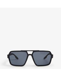 Prada Linea Rossa - Ps01xs Square-frame Acetate Sunglasses - Lyst