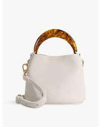 Dune - Dharla Moulded-Handle Leather Handbag - Lyst
