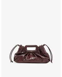 Maje - Milpli Crackled Leather Shoulder Bag - Lyst