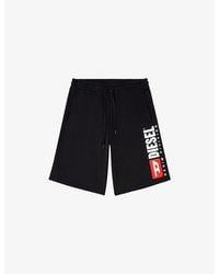 DIESEL - P-Crow-Div Regular-Fit Cotton-Jersey Shorts - Lyst