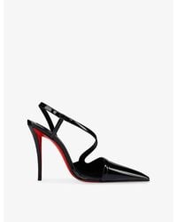Christian Louboutin - Rosa Z 100 Patent-Leather Heeled Courts - Lyst