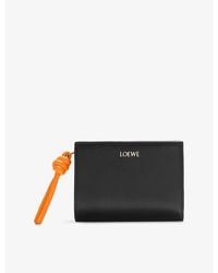 Loewe - Knot Compact Leather Wallet - Lyst