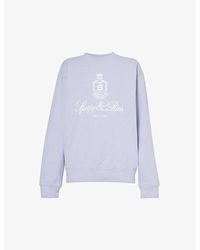 Sporty & Rich - Vendome Brand-print Cotton Sweatshirt - Lyst