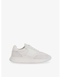 Reiss - Emmett Low-Top Leather-Suede Trainers - Lyst